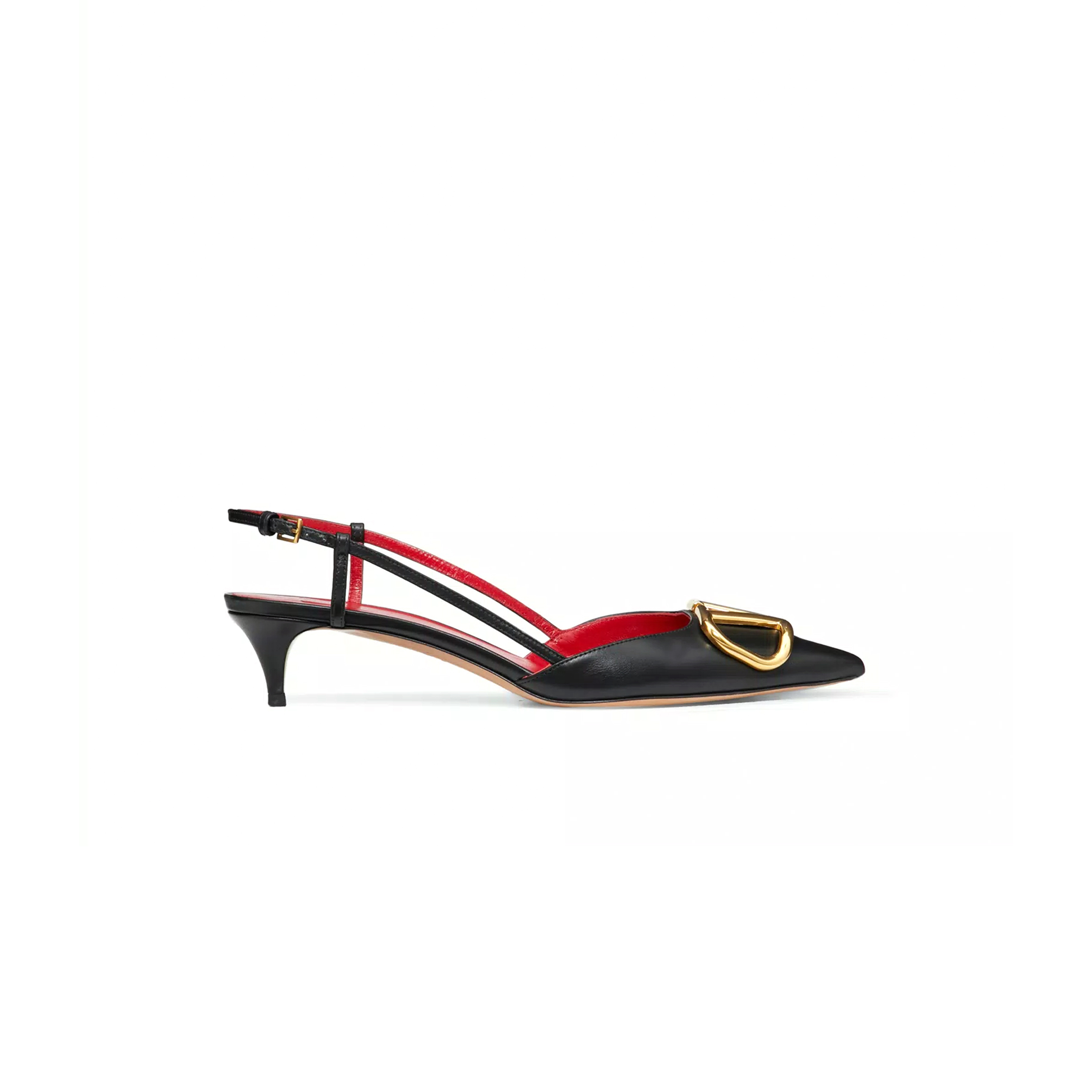 VALENTINO VLOGO SIGNATURE CALFSKIN SLINGBACK PUMP 40MM 1.6IN 5W2S0Q70DSH_0NO VALENTINO VLOGO SIGNATURE CALFSKIN SLINGBACK PUMP 40MM 1.6IN 5W2S0Q70DSH_0NO
